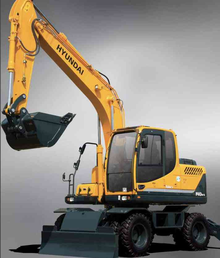 Колесный экскаватор Hyundai R140W-9