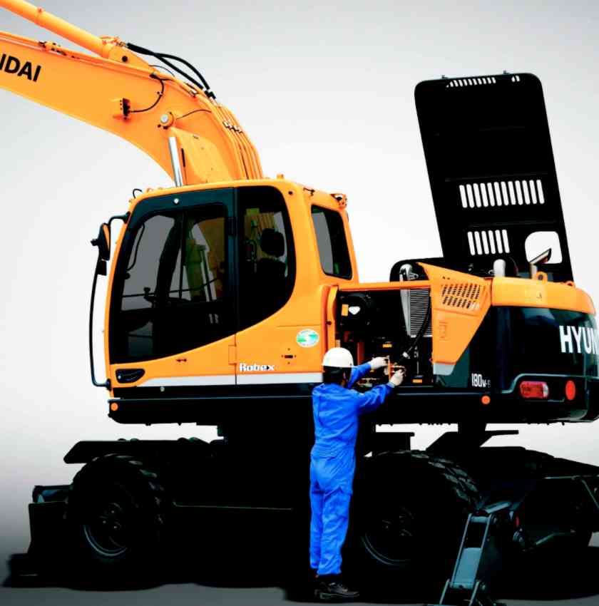 Колесный экскаватор Hyundai R180W-9S