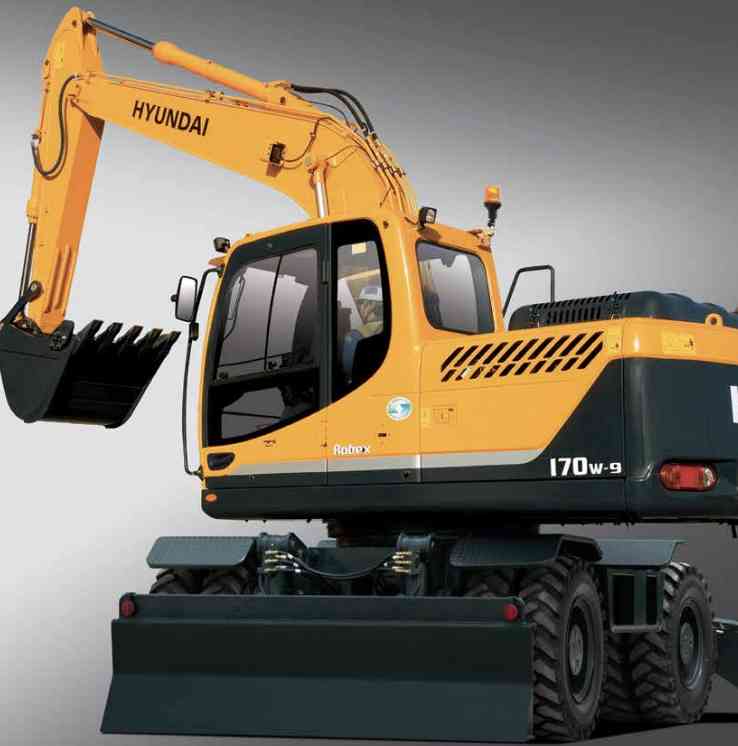 Колесный экскаватор Hyundai R170W-9