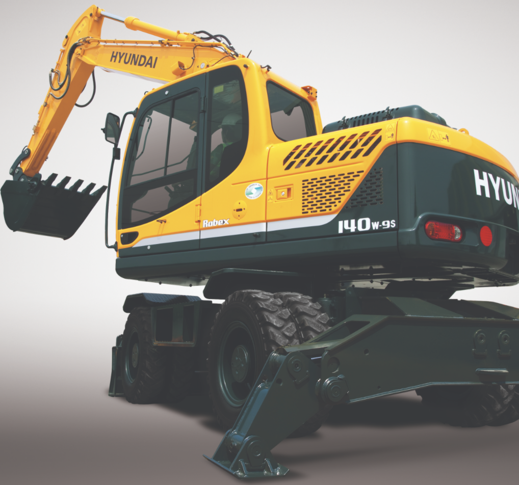 Колесный экскаватор Hyundai R140W-9S купить у производителя — Официальный  дистрибьютор Hyundai