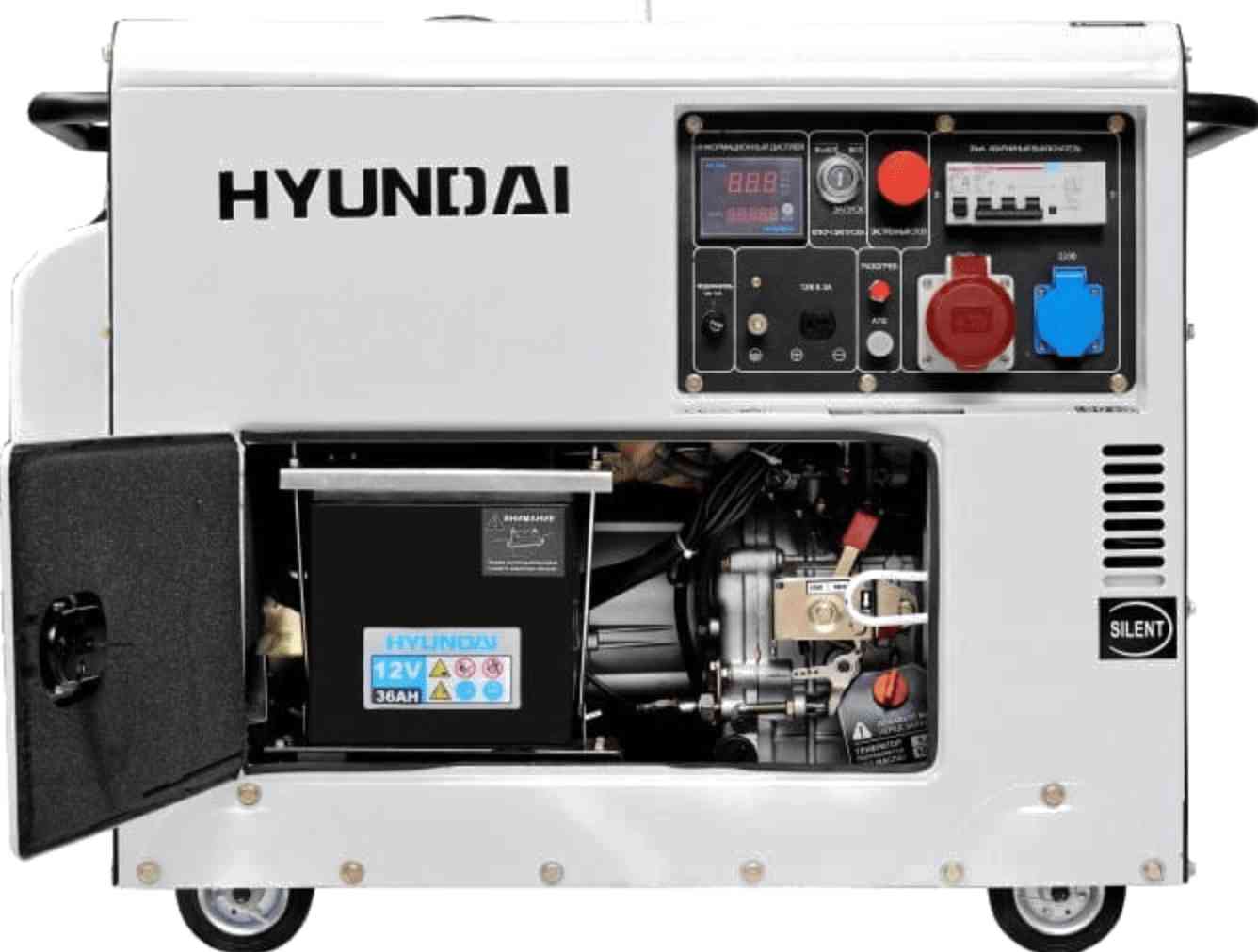 Дизельный генератор HYUNDAI DHY 8000SE-3