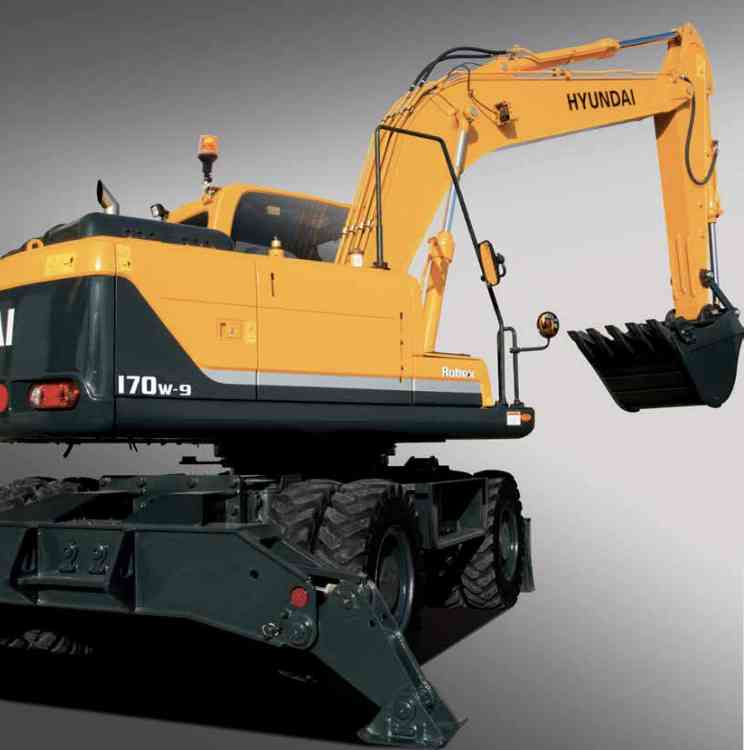 Колесный экскаватор Hyundai R170W-9