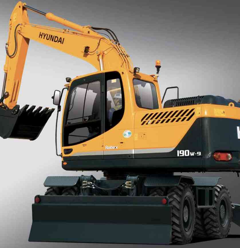 Колесный экскаватор Hyundai R190W-9