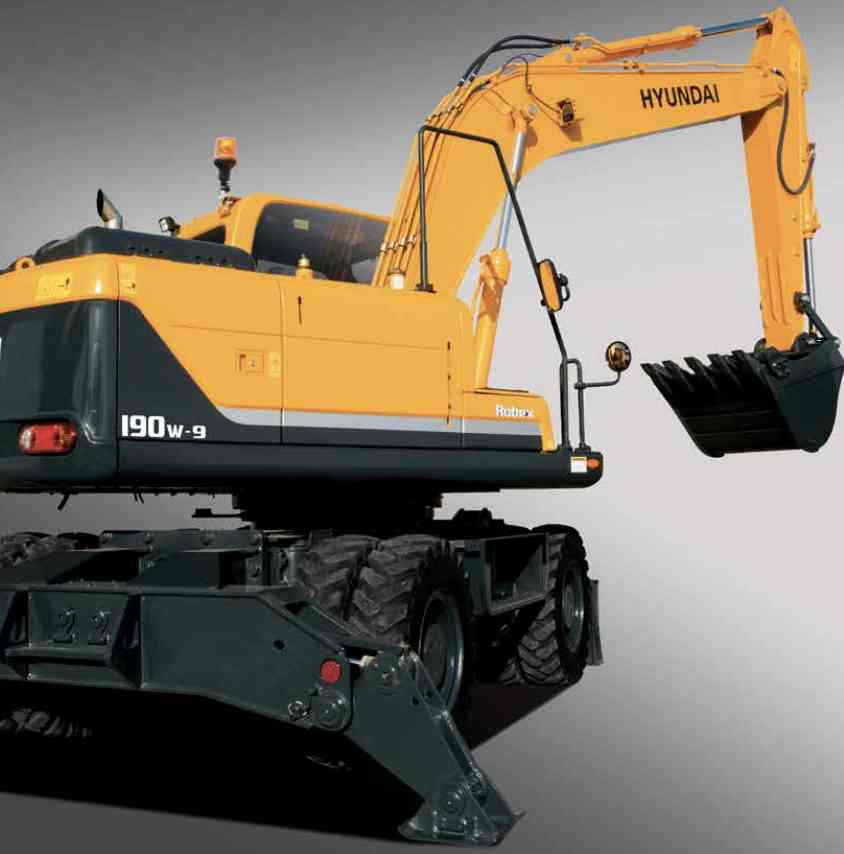 Колесный экскаватор Hyundai R190W-9